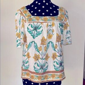 Draper James Square-neckPuff Sleeve Top